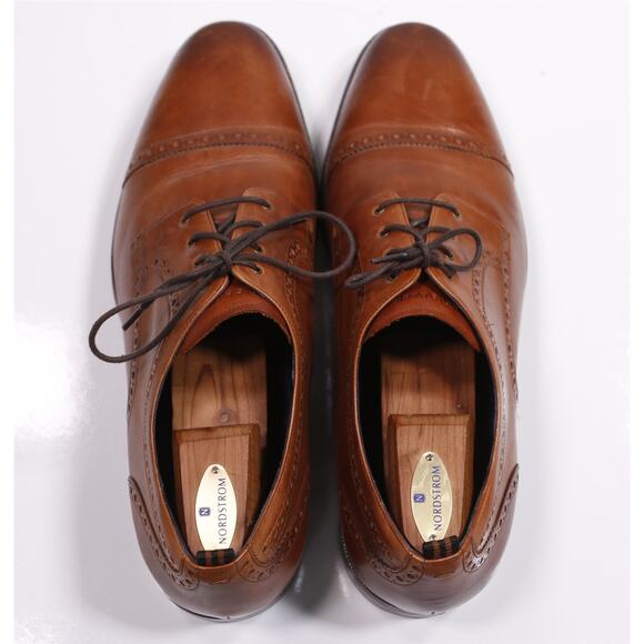 Cole Haan Mens British Tan Brown Captoe William Grand.OS Leather Dress Shoes 13M main image 11